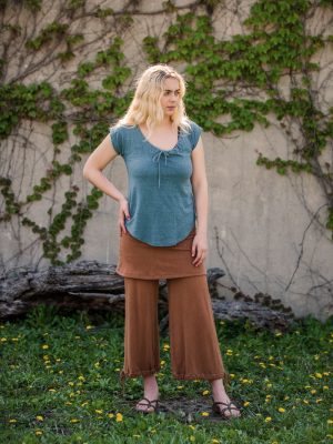 The Capped Sleeve Drawstring Top-made to order