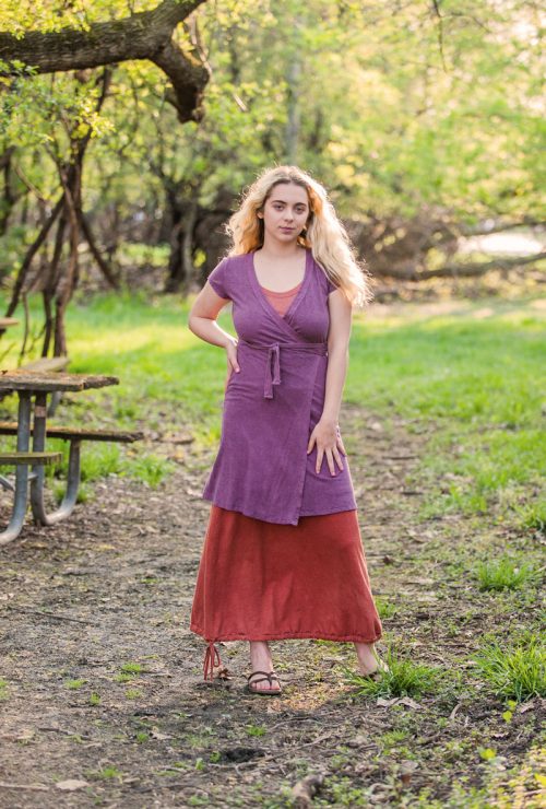 The Short Sleeve Wrap Dress-made to order